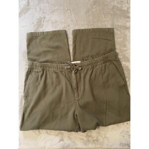Old Navy Pants 2XL 40x28 Olive Green Relaxed Chino Elastic Waist Straight Leg